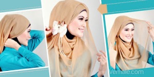Cara memakai jilbab Pesta - vemale.com